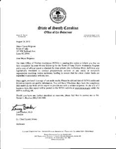 Office of the Governor State Office of Victim Assistance June 30, 2011  State Audit of