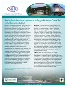 South Coast Rail Four Bridges Fact Sheet