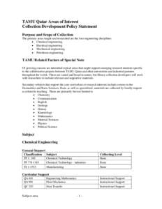 Microsoft Word - Collection Development Policy - Qatar2009.doc
