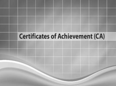 Certificates of Achievement (CA)  Program Description Automotive General Technician