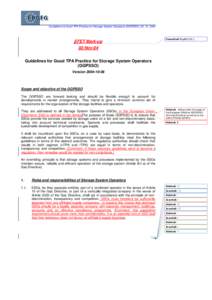 Guidelines for Good TPA Practice for Storage System Operators (GGPSSO)_06_10_2004  Formatted: English (U.K.) EFET Mark-up 02-Nov-04