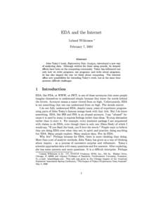 Electronic engineering / John Tukey / SYSTAT / Electronic design automation / Data Desk / Data mining / Thin client / Theory of conjoint measurement / Computer / Statistics / Data analysis / Exploratory data analysis