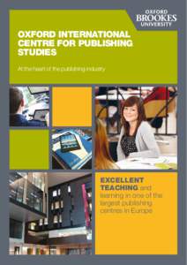 Association of Commonwealth Universities / Oxford Brookes University / Oxford / Academic publishing / Cambridge University Press / Wiley-Blackwell / Bill Cope / Local government in England / Publishing / Oxfordshire