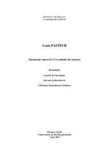 Microsoft Word - Pasteur-Inventaire-2013.doc