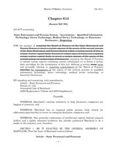 2010 Regular Session - Chapter 614 (Senate Bill 793)