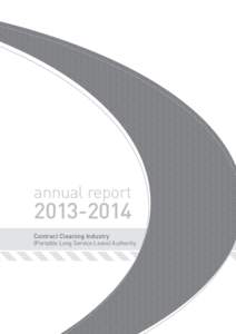 annual report[removed]Contract Cleaning Industry  (Portable Long Service Leave) Authority