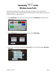 Microsoft Word - Connecting_Wii_to_Wireless_Access_Point