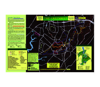 Greenbelt Trail Map is printed C The on 100% post-consumer waste paper. Every ton of 100% Recycled post-consumer waste paper: Saves the equivalent of 17 mature trees