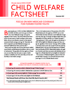 Rhode Island KIDS COUNT  CHILD WELFARE FACTSHEET December 2013