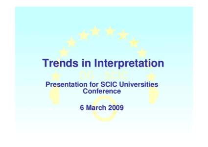ADB-Main trends in interpretation SCIC University Conference[removed]final (2).ppt