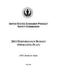 2011 Performance Budget (Operating Plan)