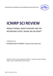       INTERNATIONAL COMMISSION ON NON‐IONIZING RADIATION PROTECTION  