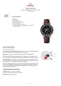 SPEEDMASTER MOONWATCH NUMBERED EDITION 39.7 MM Steel on leather strap Caliber