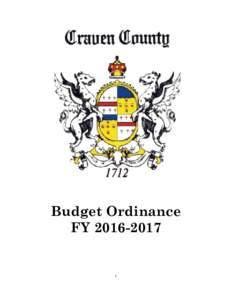 Budget Ordinance FY  SECTION I