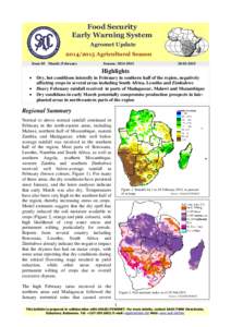 Agromet Update IssueSeason