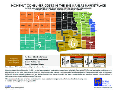 MONTHLY CONSUMER COSTS IN THE 2015 KANSAS MARKETPLACE RATING AREA 6 COUNTIES: BUTLER, CHAUTAUQUA, COWLEY, ELK, GREENWOOD, HARPER, HARVEY, KINGMAN, MARION, MCPHERSON, SEDGWICK, SUMNER Cheyenne