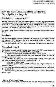ACTA ZOOLOGICA BULGARICA Acta zool. bulg., 56 (2), 2004: [removed]