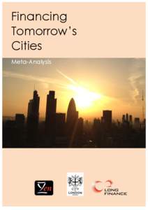 Financing Tomorrow’s Cities Meta-Analysis  FINANCING TOMORROW’S CITIES