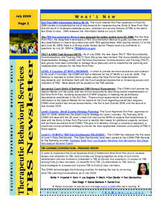 W  July 2009 Page 1  H A T