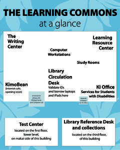 THE LEARNING COMMONS at a glance The Writing Center