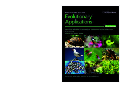 eva_7_1_oc_Layout:44 PM Page 1  Evolutionary Applications Volume 7 I January 2014 I Issue 1