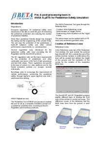 Road safety / Frontal Protection System / Computer-aided engineering / Pedestrian safety through vehicle design / Euro NCAP / BETA CAE Systems S.A. / Bumper / Transport / Land transport / Road transport