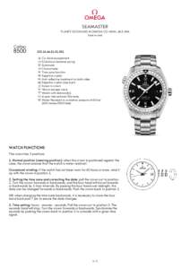 SEAMASTER PLANET OCEAN 600 M OMEGA CO-AXIAL 45.5 MM Steel on steel Caliber