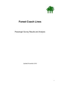    Forest Coach Lines Passenger Survey Results and Analysis