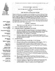 MINUTES of the OFF-HIGHWAY VEHICLE ADVISORY GROUP (OHVAG) of ARIZONA STATE PARKS MEETING OF May 21, 2010 Tonto Natural Bridge State Park