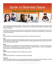 Microsoft Word - Guide to Business Casual - Men