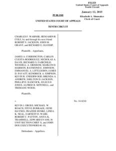 FILED United States Court of Appeals Tenth Circuit January 12, 2015 PUBLISH