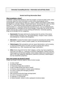 Microsoft Word - Alcohol  Drugs Factsheet.doc