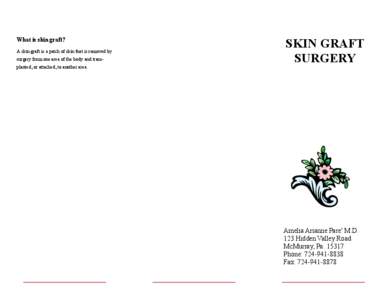 Surgery / Wound / Abdominoplasty / Alginate dressing / Medicine / Plastic surgery / Skin grafting