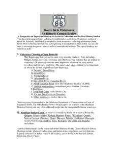 Microsoft Word - Route 66 Hist Context.doc