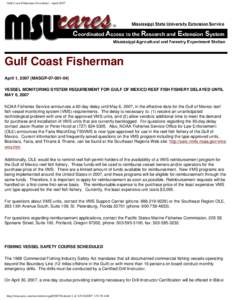 Gulf Coast Fisherman Newsletter - April 2007