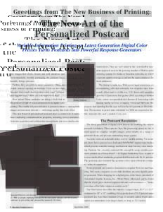 Article - Greetings from The New Business of Printing: The New Art of the Personalized Postcard (PDF, 4.4 MB)