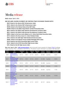 Media Relations UBS AG Media release Media release: April 2, 2014
