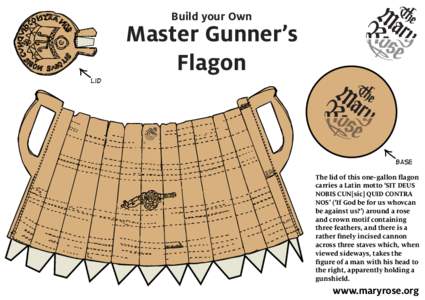 Build your Own  Master Gunner’s Flagon Lid