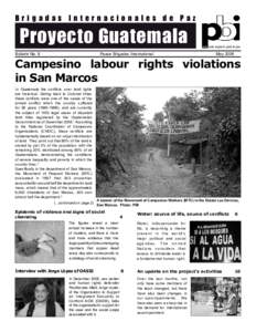 Brigadas Internacionales de Paz  Proyecto Guatemala Bulletin No. 9