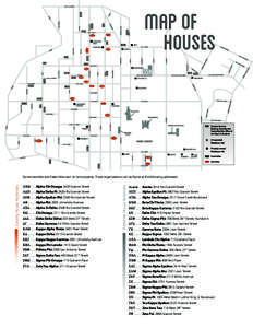 map of 	 houses ACW[removed]Alpha Chi Omega: 2420 Nueces Street ADP[removed]Alpha Delta Pi: 2620 Rio Grande Street AEF[removed]Alpha Epsilon Phi: 2500 Rio Grande Street