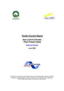 Pacific Country Report Sea Level & Climate: Their Present State Solomon Islands June 2002