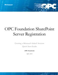 OPC Foundation SharePoint Server Registration