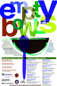 what is help feed the hungry... one bowl at a time empty bowls? an international fight against hunger our local