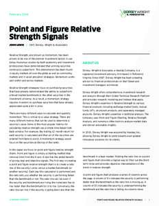 FebruaryPoint and Figure Relative Strength Signals JOHN LEWIS / CMT, Dorsey, Wright & Associates