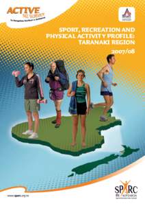 Sport, Recreation and Physical Activity Profile: Taranaki Region