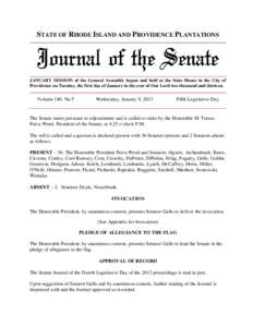 Government / Donna Nesselbush / Quorum / President of the Senate / John E. Fogarty / Rhode Island / Public law / Rhode Island Senate / United States Senate / Parliamentary procedure / M. Teresa Paiva-Weed