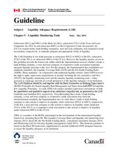 Guideline - Liquidity Adequacy Requirements (LAR) - Chapter 5