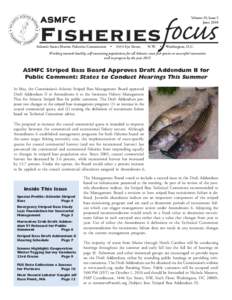 Fisheries science / Fisheries / Hickory shad / Atlantic menhaden / Menhaden / Striped bass / Atlantic States Marine Fisheries Commission / Atlantic Coastal Cooperative Statistics Program / Sustainable fishery / Fish / Clupeidae / Sport fish