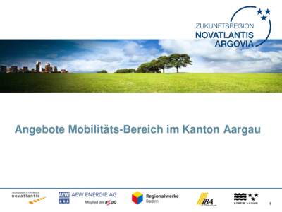 Angebote Mobilitäts-Bereich im Kanton Aargau  1 1