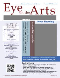 Eye Arts Summerland Community Arts Council Summer 2014 Newsletter  Art Walk Participants